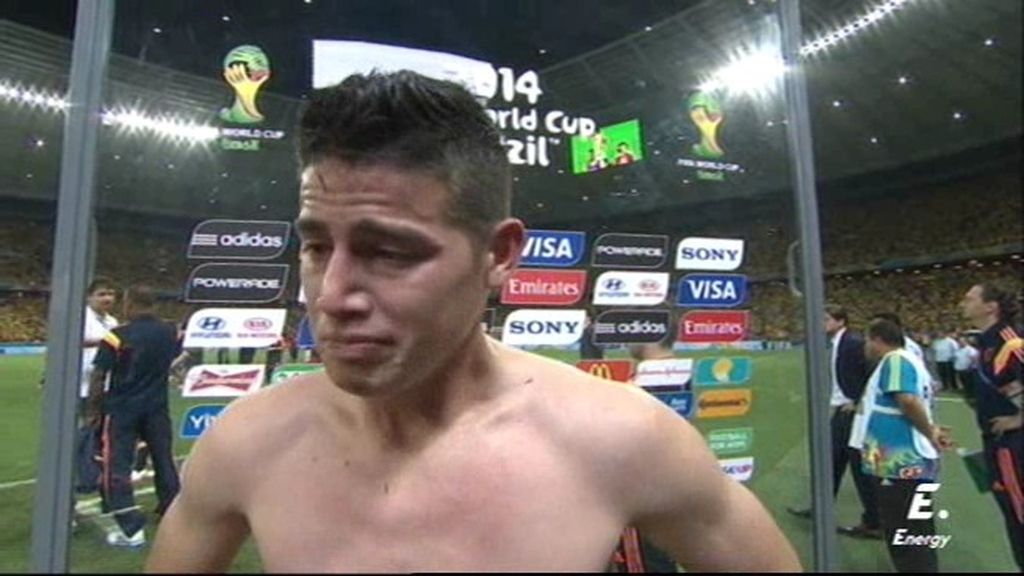 James Rodríguez: “Brasil es buen equipo y el árbitro tampoco ayudó mucho"