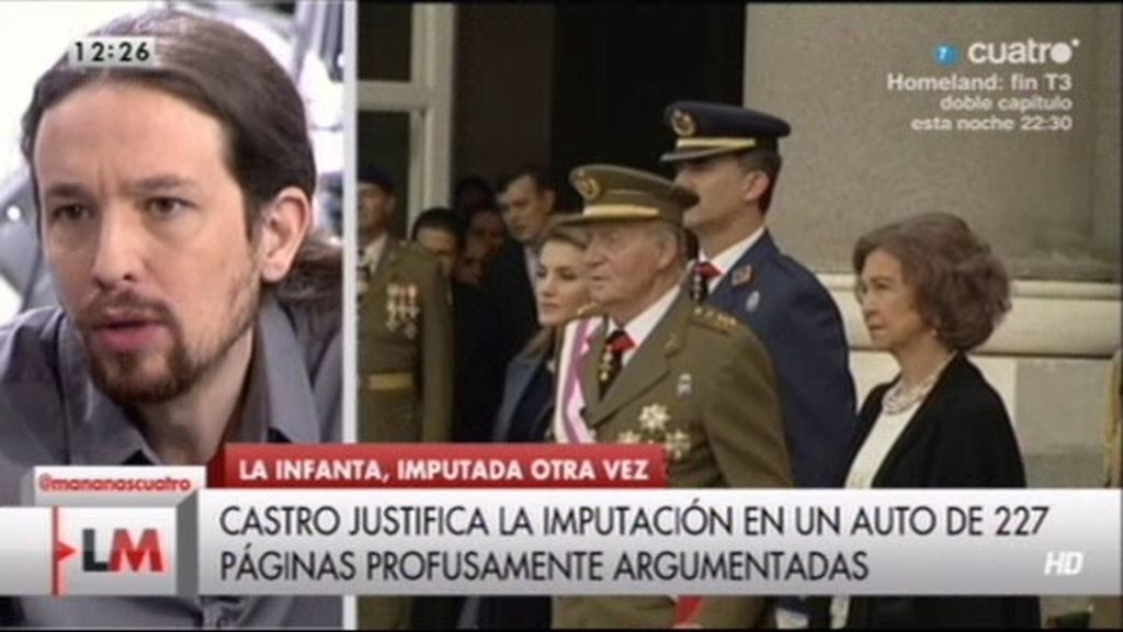 Pablo Iglesias: “Si Felipe está tan preparado, que se presente a unas elecciones”