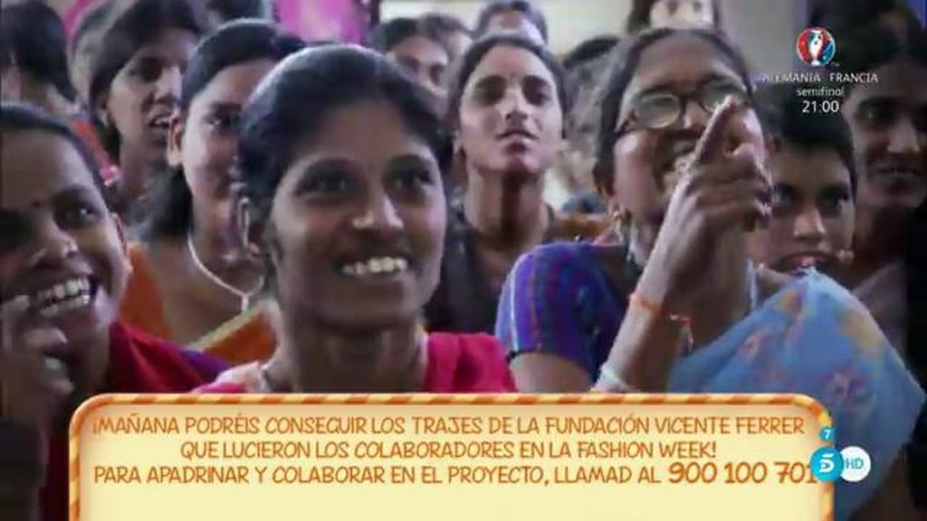 Así reaccionaron las mujeres de la Fundación 'San Vicente Ferrer' al ver la 'SFW'