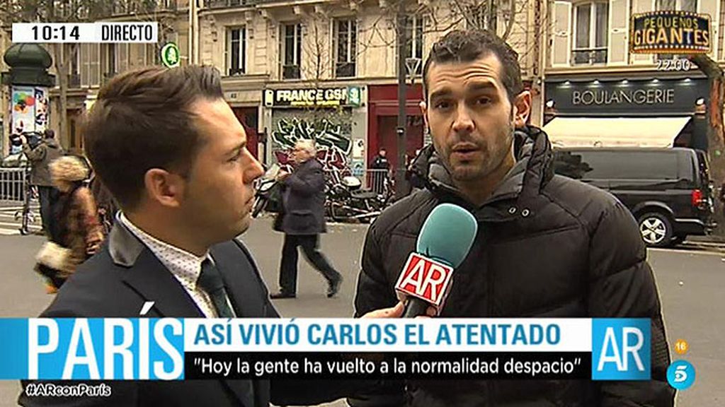 Carlos: "Cuando el sábado salí a la calle me temblaban las piernas"