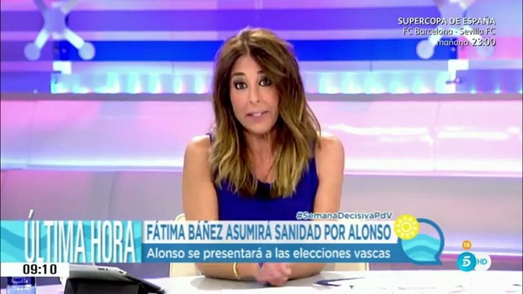 La ministra Fátima Báñez sustituirá a Alfonso Alonso en el Ministerio de Sanidad