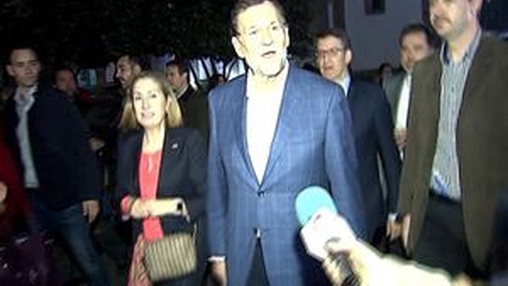 Rajoy, minutos después de la agresión: "Estoy muy bien, estupendamente, sin problema"