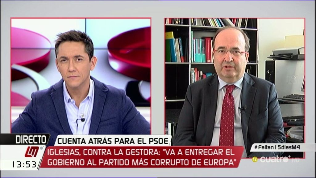 Iceta: “En el PSOE puede haber discrepancias, pero no hay riesgo de ruptura”