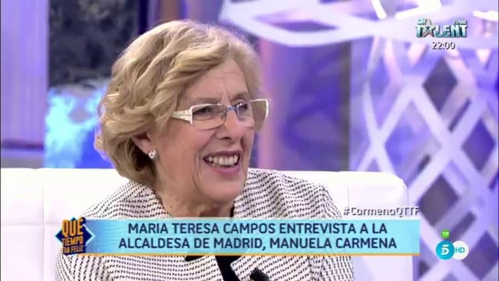 Manuela Carmena: "He sido una persona avanzada siempre"