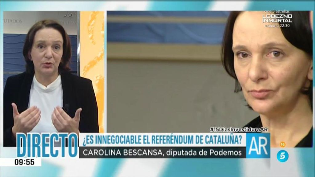 Carolina Bescansa: "Estamos comprometidos con la formación de Gobierno"