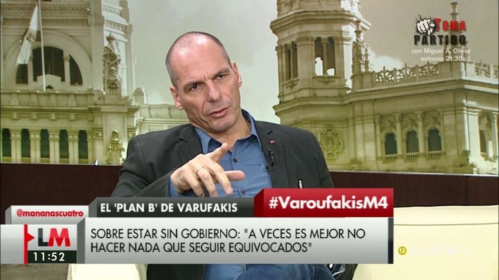 Yanis Varoufakis, sobre la situación de España: “A veces es mejor no hacer nada que seguir equivocados”