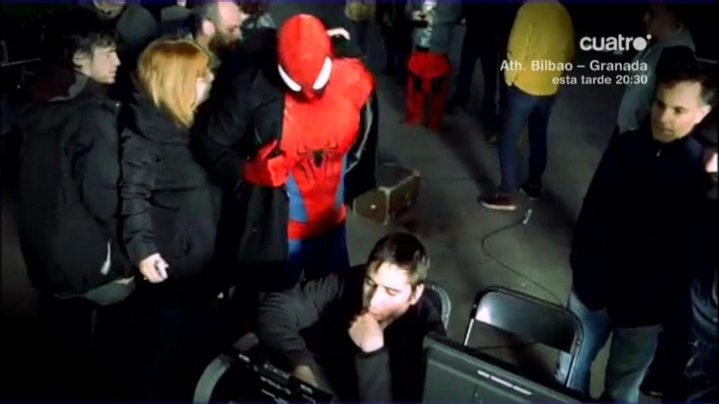 Así se hizo el anuncio de Spiderman con Diego López, Valdés, Iniesta y Arbeloa