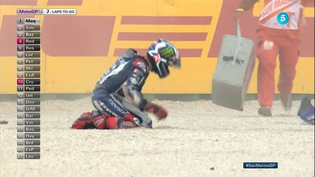 Jorge Lorenzo cambia por segunda vez de moto... y se va al suelo en Misano