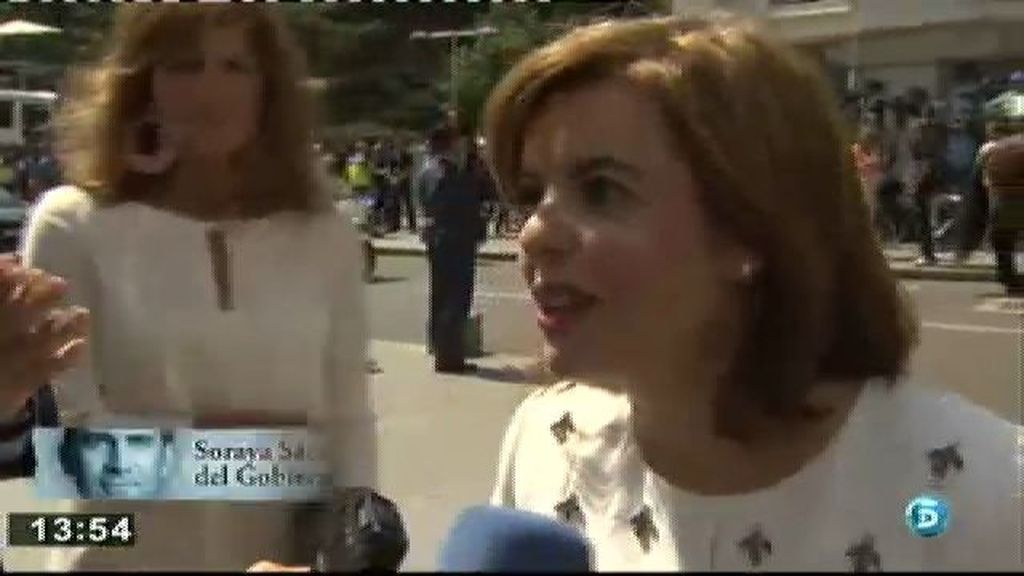 Soraya S. de Santamaría: "El discurso ha sido muy sentido, como es el nuevo Rey"