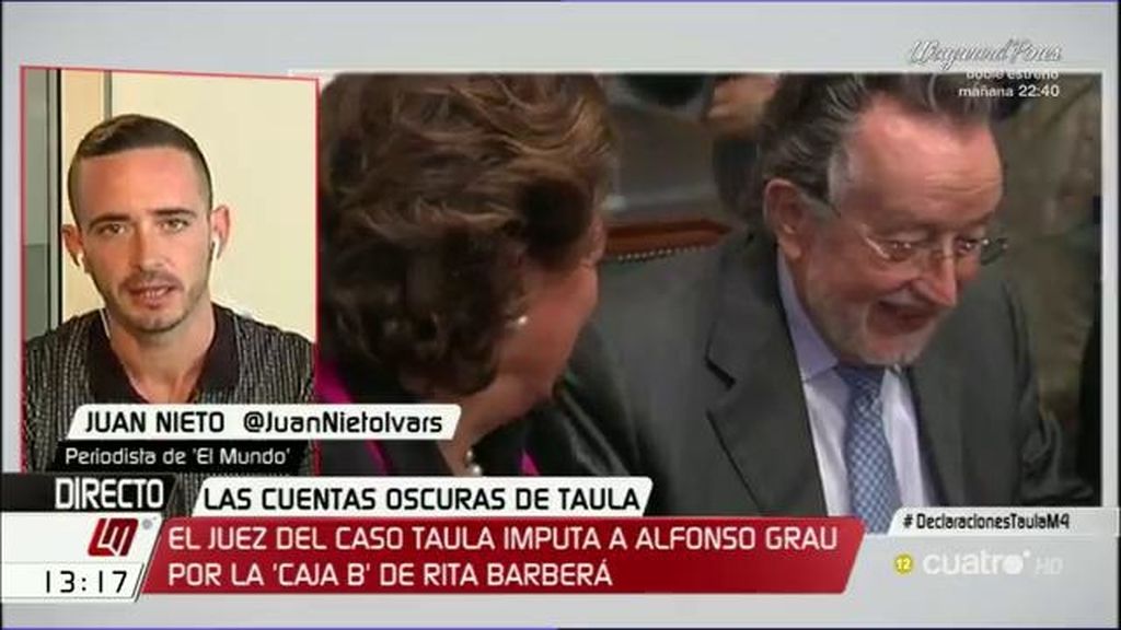 El juez del caso Taula imputa a Alfonso Grau por la ‘caja B’ de Rita Barberá