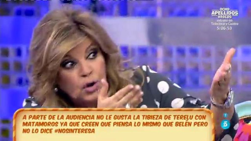 Terelu, a la audiencia: "No he contado lo que sabía porque nadie me va a respaldar"