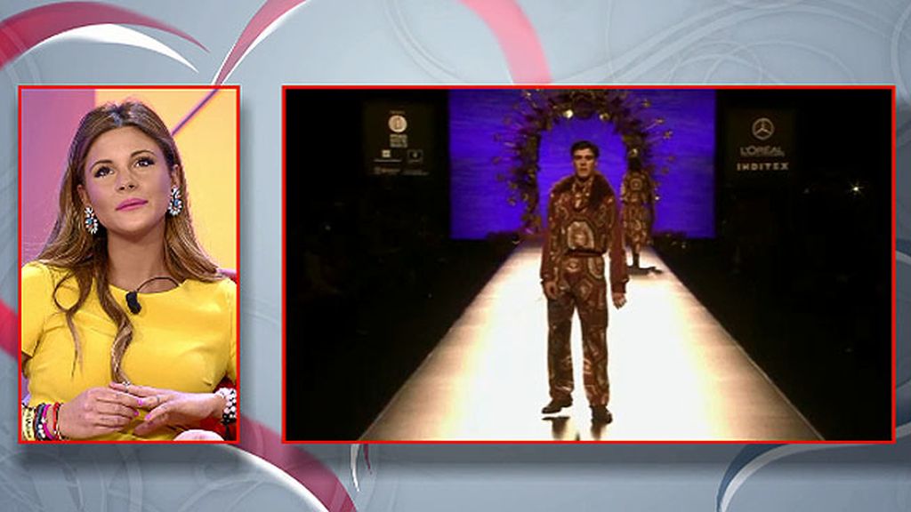 Julen, en el desfile de Francis Montesinos en la Fashion Week Madrid