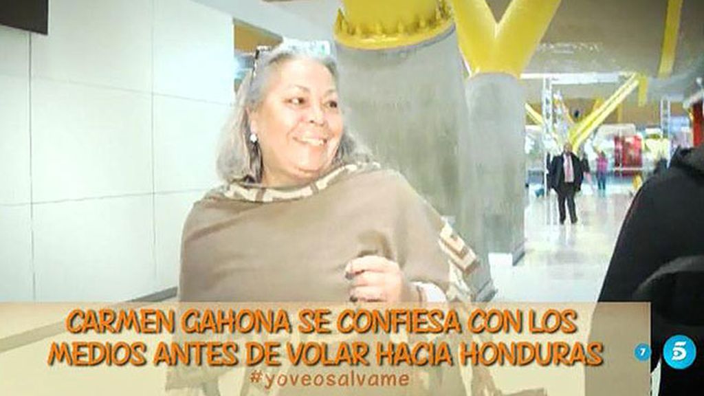 Carmen Gahona, antes de volar a Honduras: "Voy a ganar 'Supervivientes"