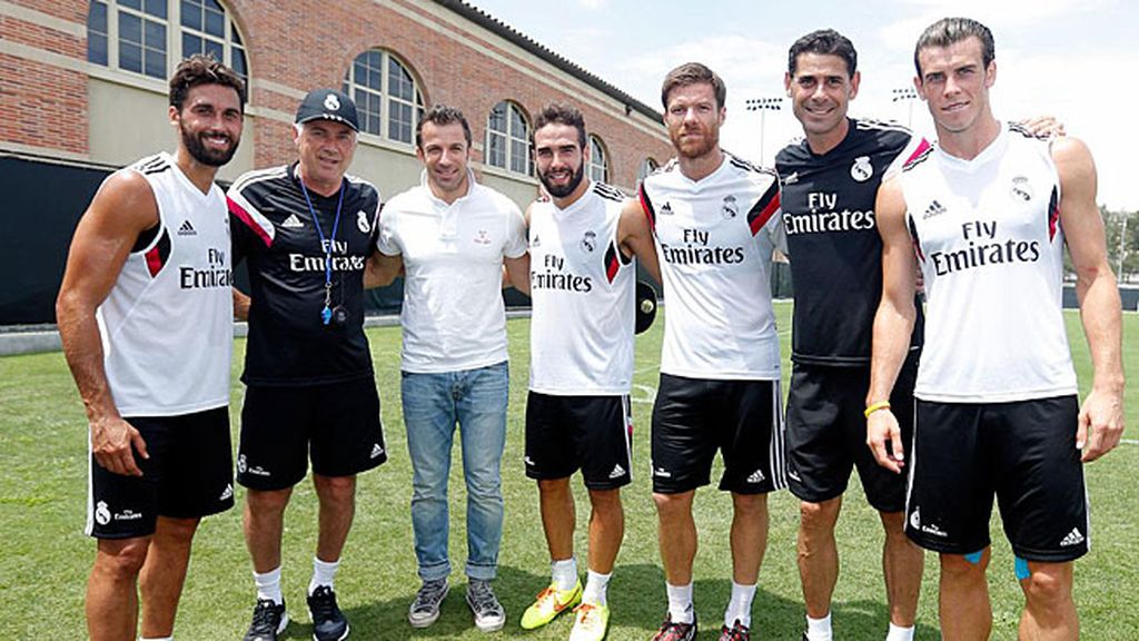 Del Piero visita al Madrid en Los Ángeles