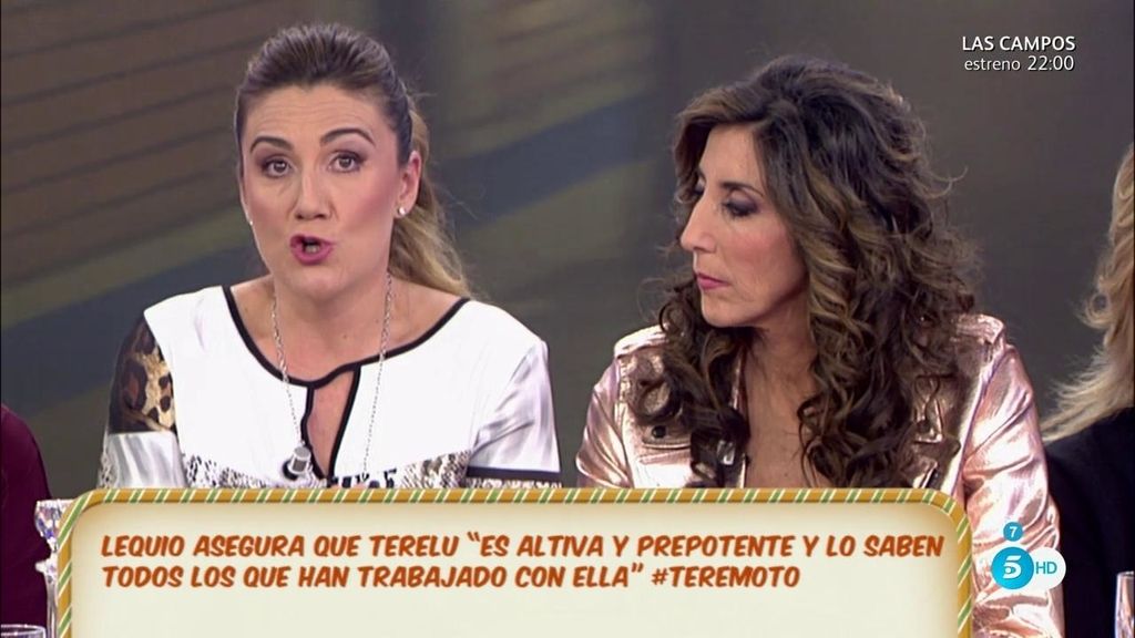 Carlota Corredera, sobre Terelu: “Es una curranta y una profesional”