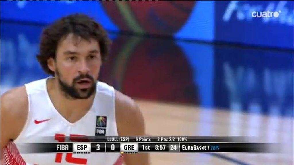 ¡Sergio Llull está 'on fire'! Dos triples seguidos en los dos primeros ataques de la ÑBA