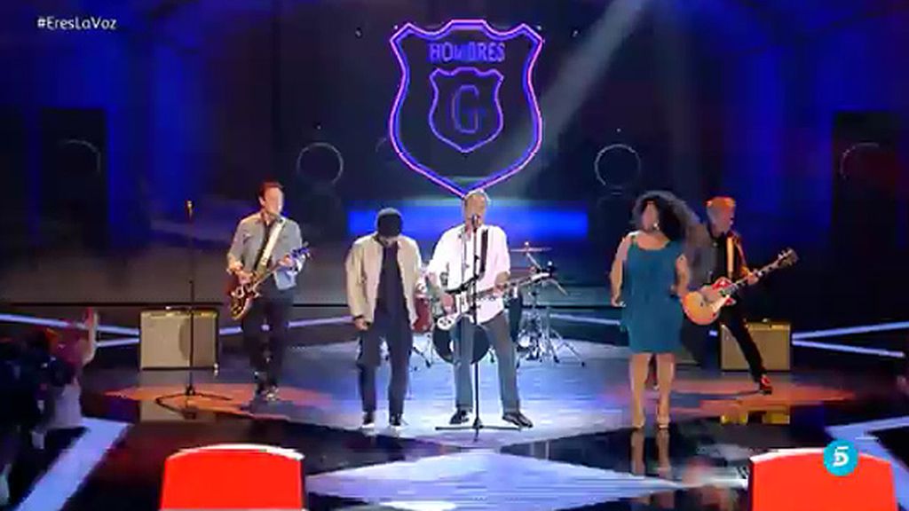 La actuación de ‘Hombres G’ en la semifinal de 'La Voz' con Diana y Joaquín