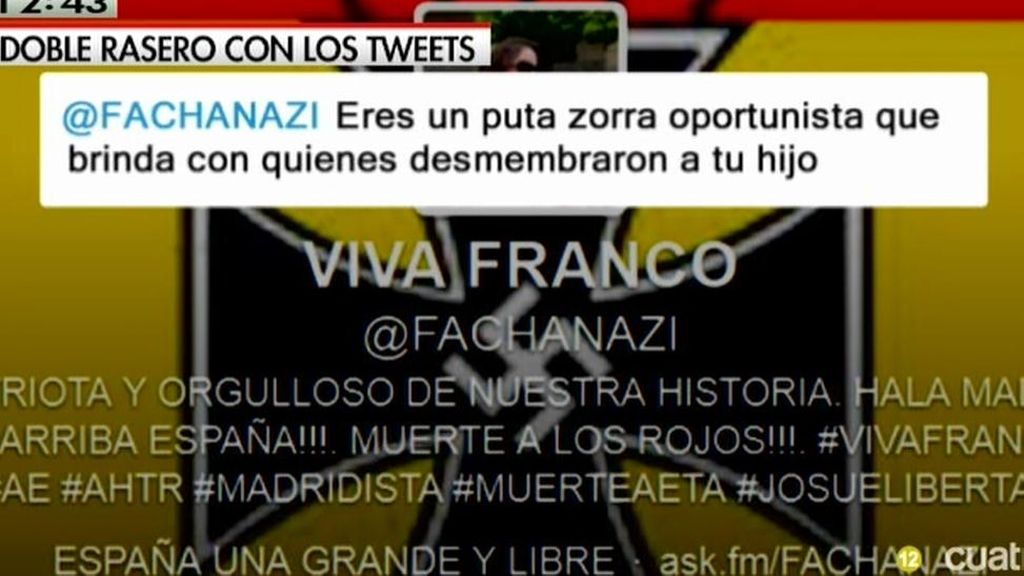 Los insultos y amenazas en Twitter a Pilar Manjón que la Fiscalía desestimó