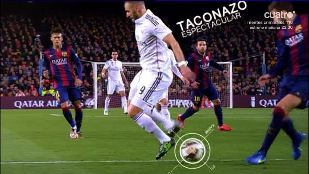 La última genialidad del Madrid en 15 toques: taconazo de Benzema y golazo de Cristiano