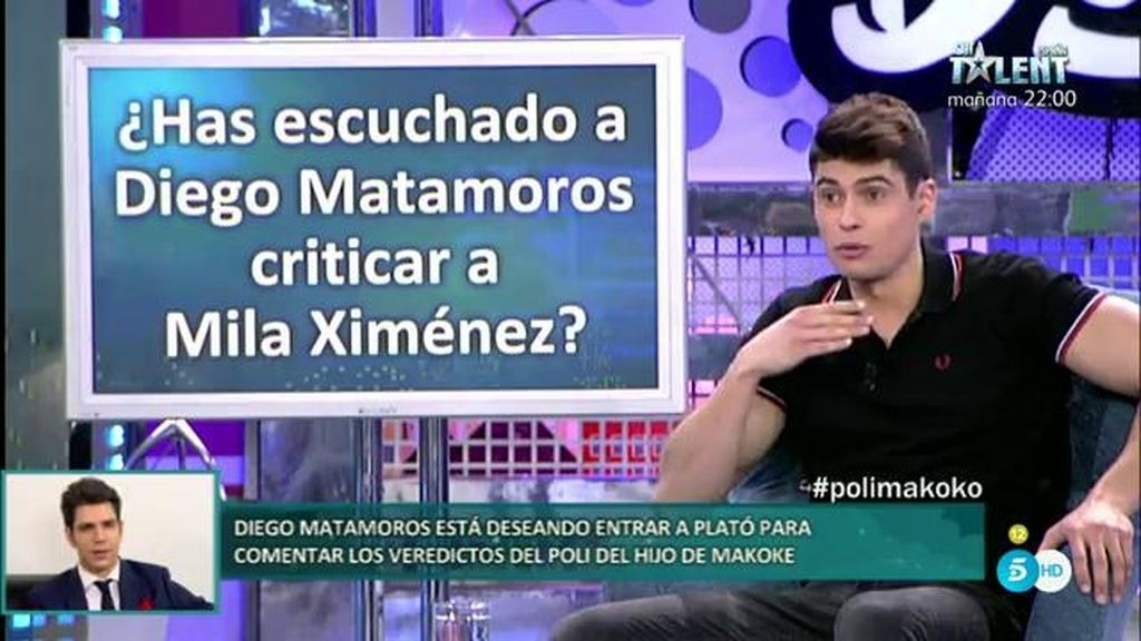 Javier Tudela ha escuchado a Diego Matamoros criticar a Mila Ximénez