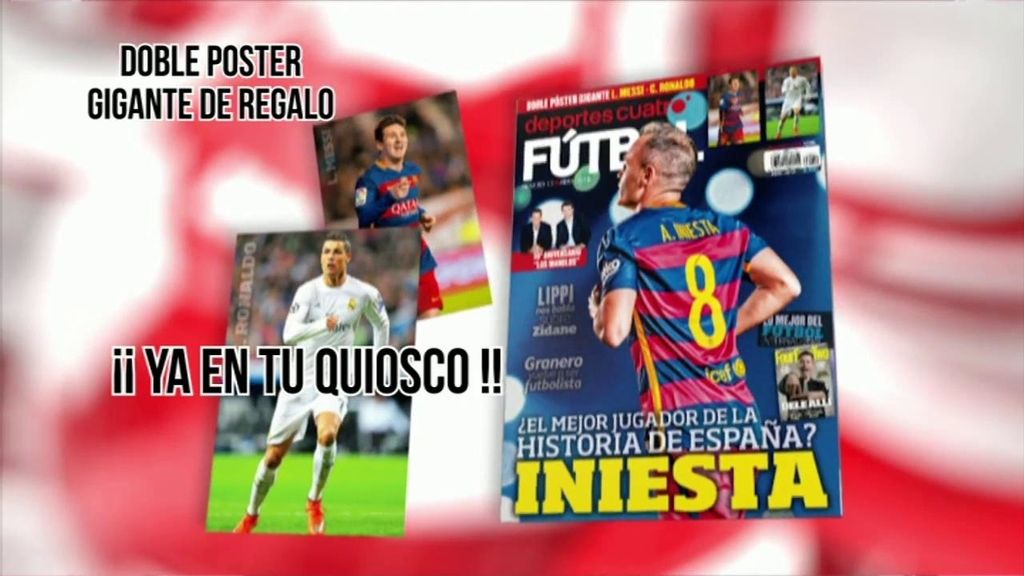 El número 10 de la Revista de Deportes Cuatro, en tu quiosco: Iniesta, Granero...