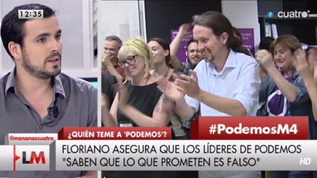 A. Garzón (IU): "Podemos no nos ha hecho daño, le habrá hecho a otros partidos"