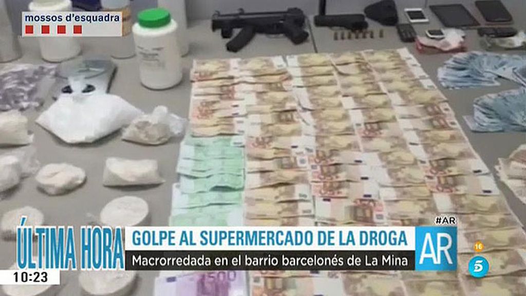 Macrorredada en Barcelona contra la droga