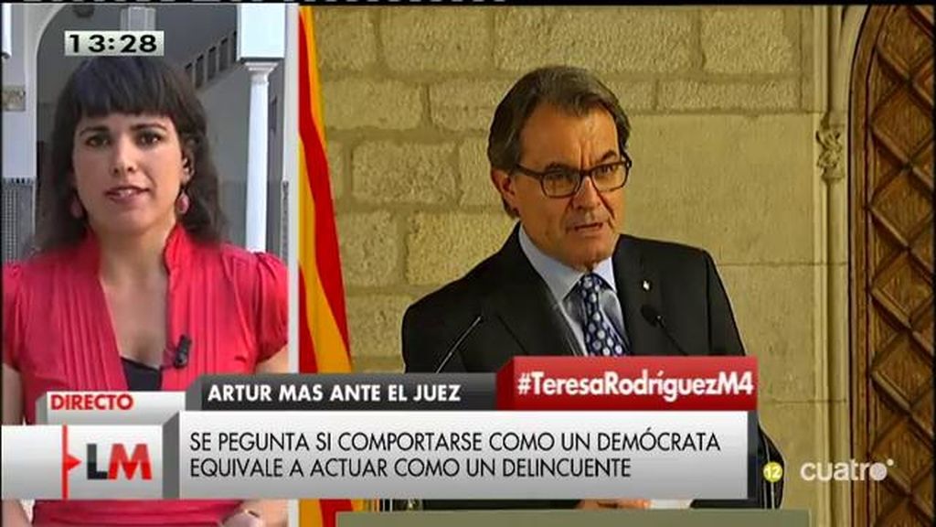 Teresa Rodríguez: “Al final, Rajoy le va a dar la presidencia a Mas”