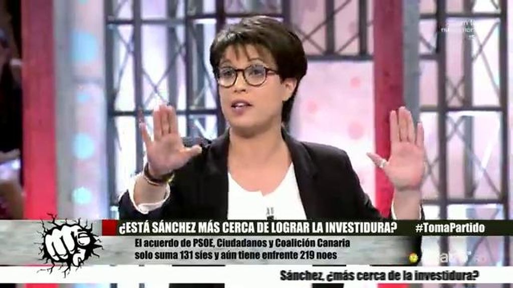 Beatriz Talegón: "Pedro Sánchez se ha pasado a la militancia por el arco del triunfo"