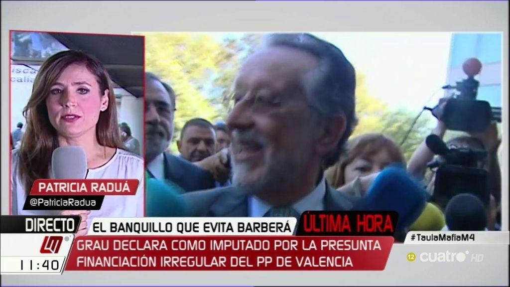 Grau, recibido con gritos de “a Picassent” a su llegada al juzgado