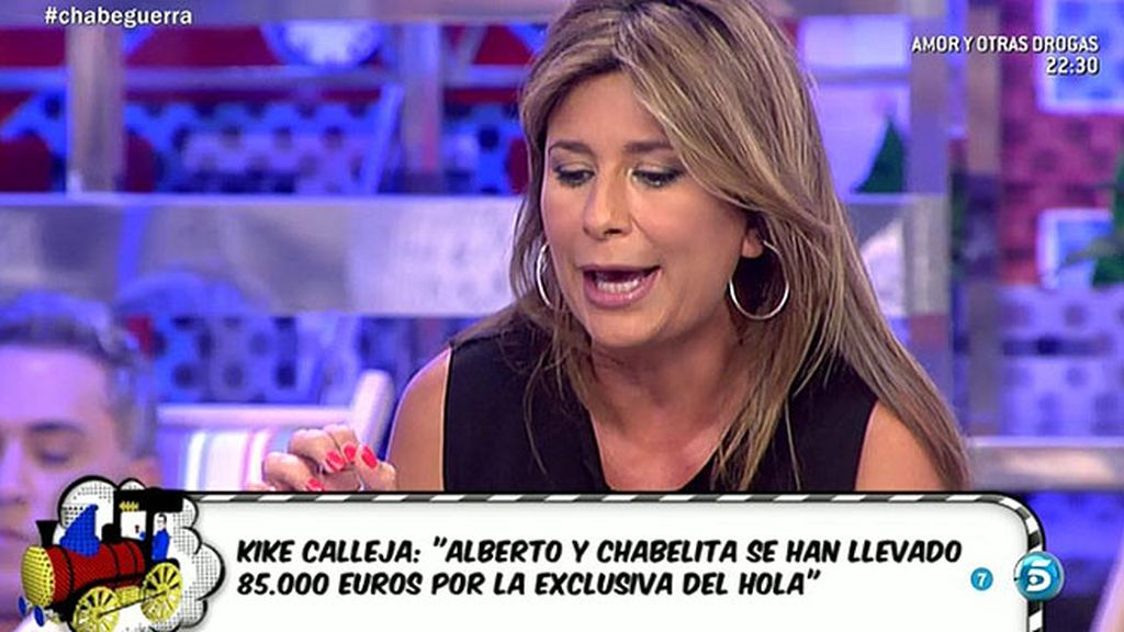 Gema López: "Alberto Isla le ha pedido matrimonio a Chabelita con una carta"