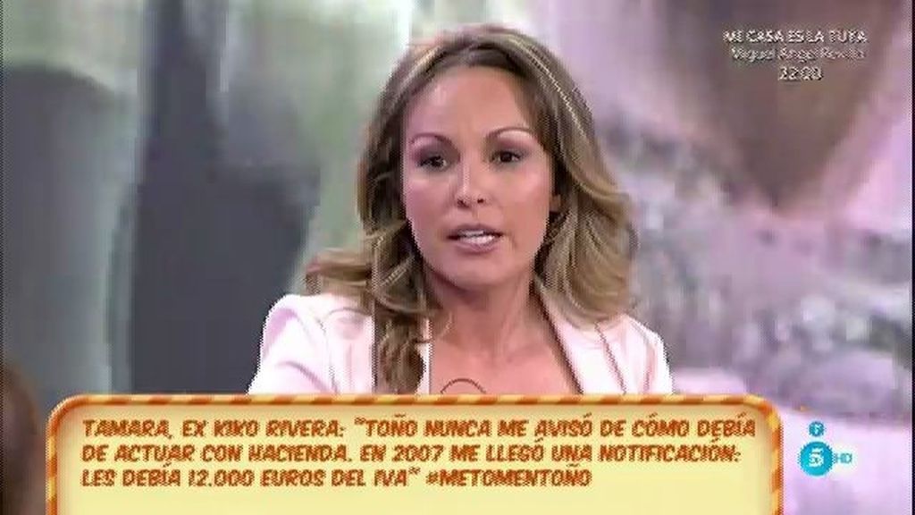 Tamara, de Toño Sanchís: "Él me abrió una cuenta en Valencia"