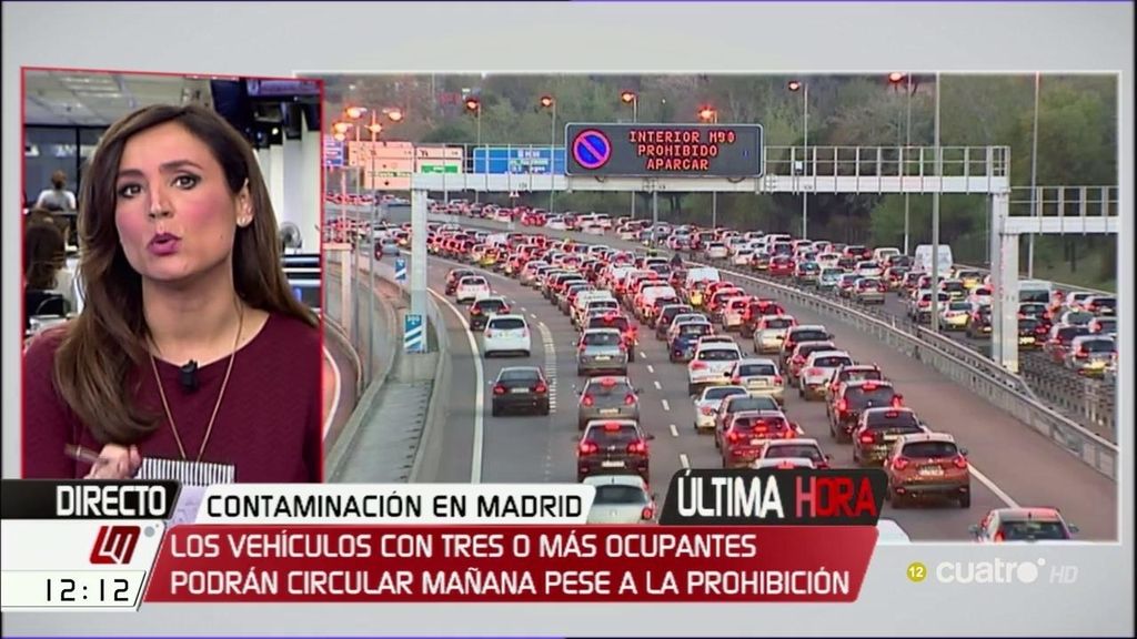 Escenario 3 en Madrid: sólo podrán circular los vehículos con matrícula impar