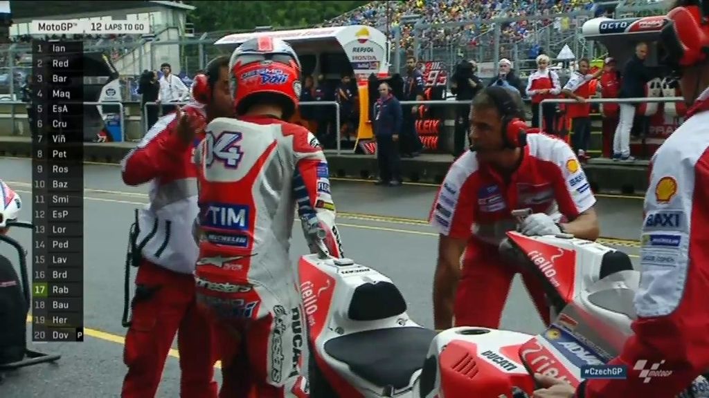 Dovizioso tiene la moto para volver a pista pero.. ¡no quiere regresar a la carrera!
