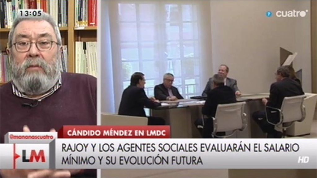 Cándido Méndez, sobre Rajoy: "Yo lo vi preocupado y nada triunfalista"