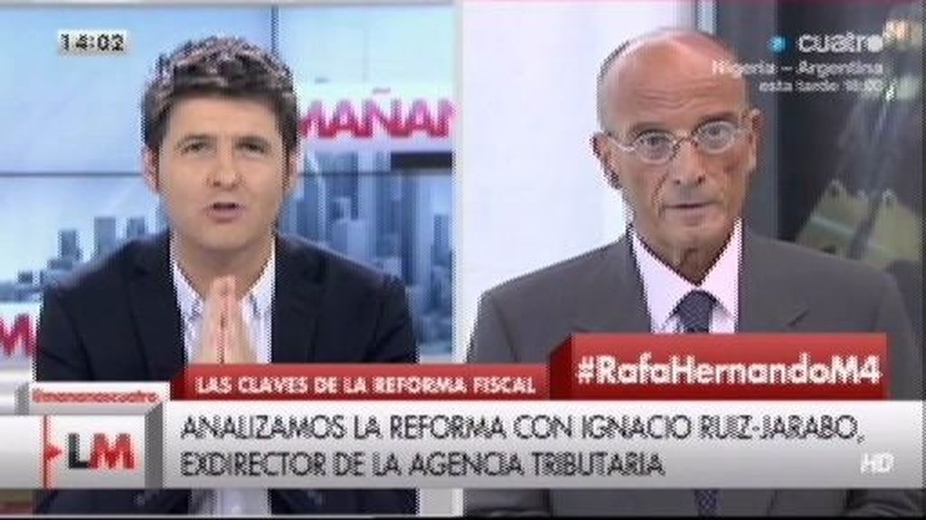 Ruiz-Jarabo confirma que defenderá "gratis" a los afectados por la reforma fiscal