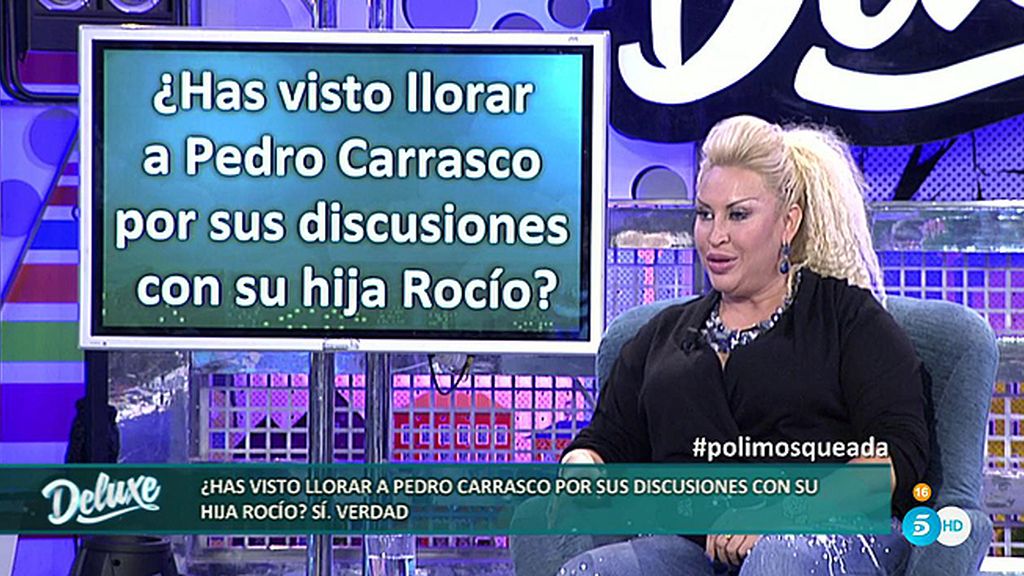 Raquel Mosquera: "He visto llorar muchas veces a Pedro por Rocío Carrasco"
