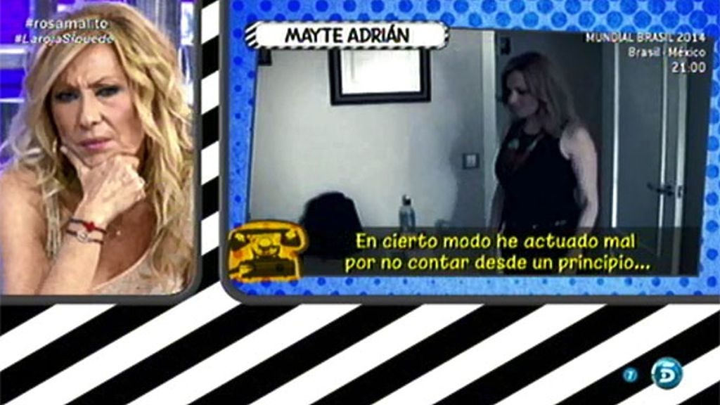Mayte Adrián dice haber sentido "miedo" con "la reacción de Kisko y de su entorno"