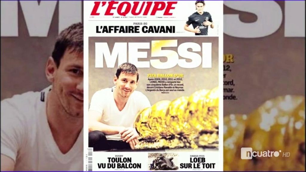 El mundo se rinde a Messi: protagonista tras ganar su quinto Balón de Oro