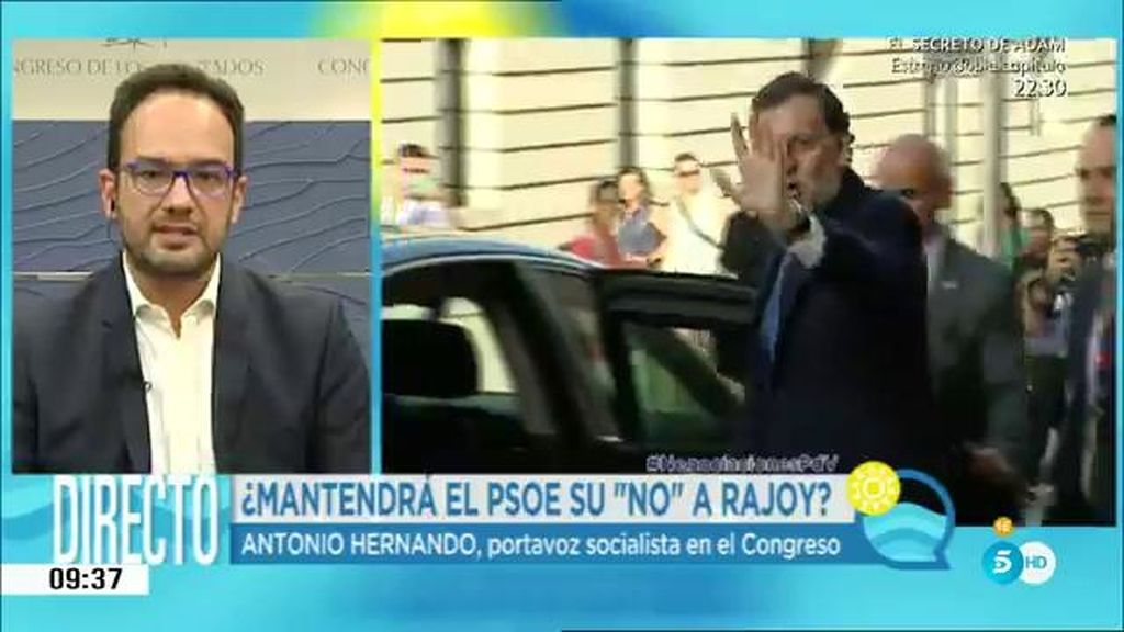 A. Hernando: "España necesita un gobierno cuanto antes y esa obligación la tiene Rajoy"