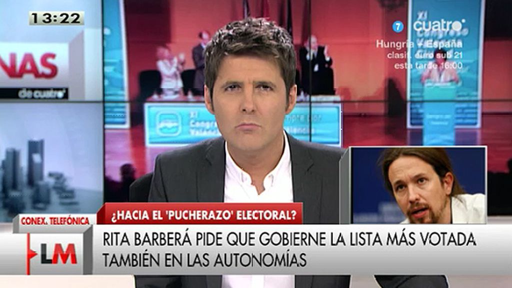 Pablo Iglesias: "Lo que está haciendo el PP es cambiar las reglas en el último minuto"