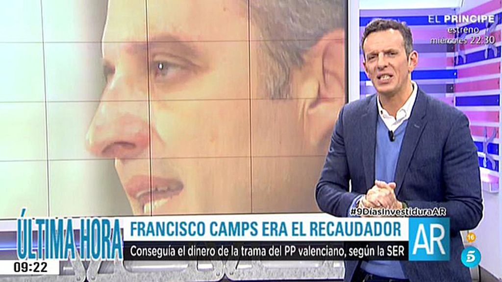 Camps era el recaudador de la trama corrupta valenciana, según las investigaciones