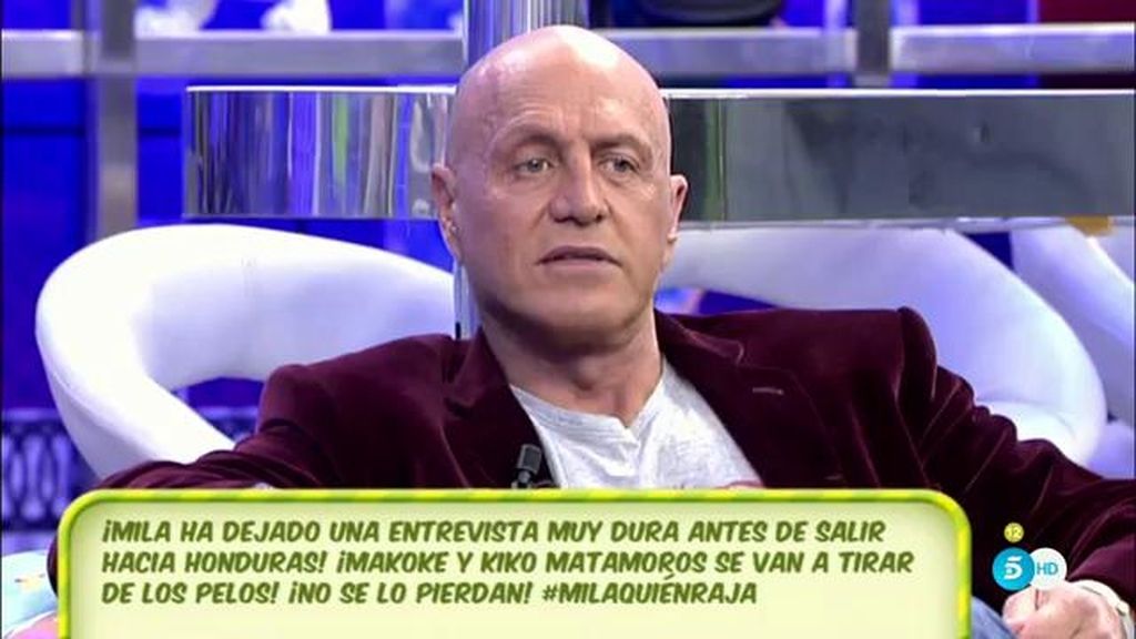 Kiko Matamoros niega que se haya marchado de casa: "Cuando la situación está complicada es mejor quitarse de en medio"
