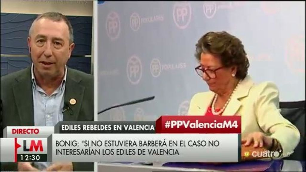 Joan Baldoví: “A mi modo de entender, Rajoy protege a Barberá porque sabe mucho que puede comprometer al PP”