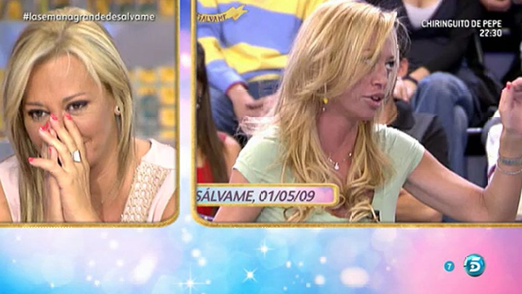 La primera vez de Belén en 'Sálvame'