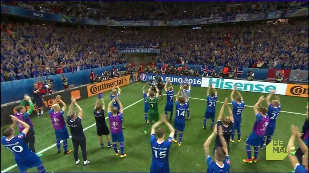 ¡Momentazo! Espectacular haka con la que Islandia celebró el pase a cuartos