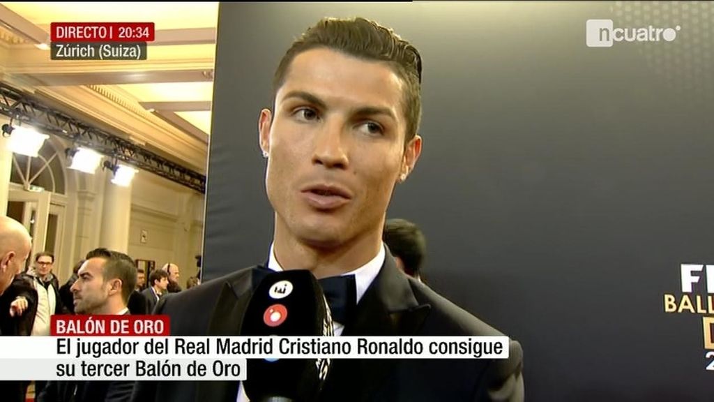 Cristiano y el ‘¡Uuuh!’ tras ganar su tercer Balón de Oro: "Es un grito del equipo"