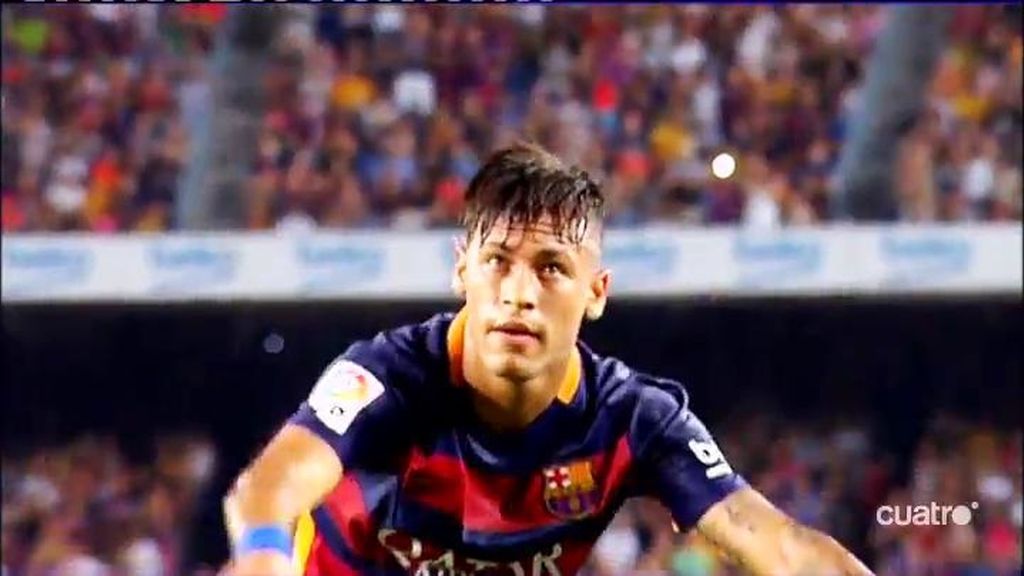 Neymar tarda 25 minutos en marcar su primer gol del curso con un definición brillante