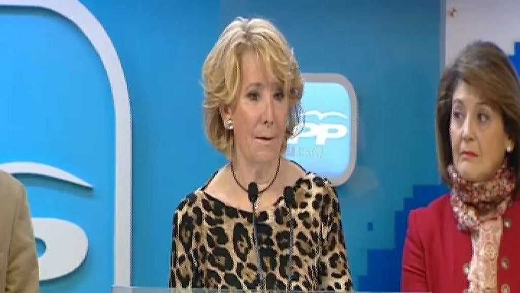 Aguirre cree que en la sucesión en el PP de Andalucía ha actuado el dedo divino de Rajoy