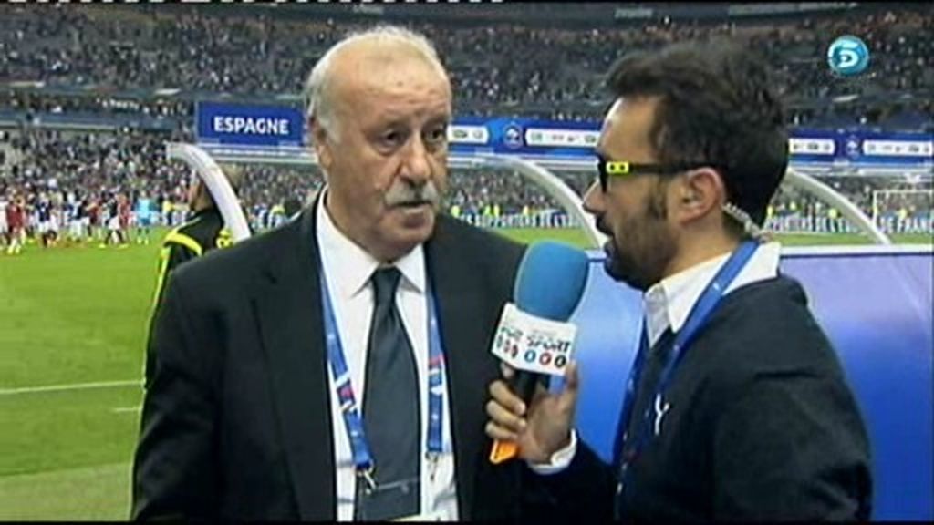Vicente del Bosque: "El lunes seremos más ofensivos frente a Macedonia"